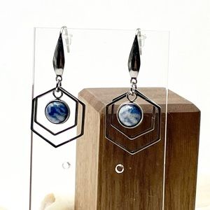 Blue Spot Jasper Earrings